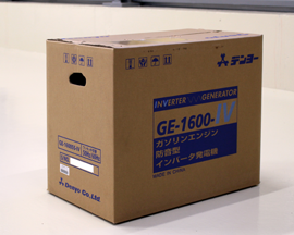 小型ガソリン発電機 GE-1600SS-IV 外箱
